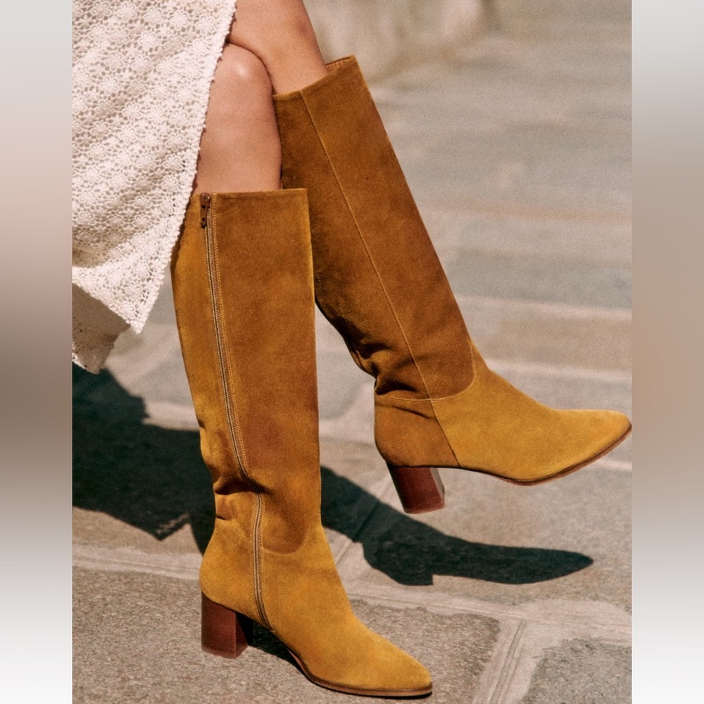 NEW IN BOX - Sezane Adele boots - tan - Size 9 or EU 40 - Picture 4 of 13